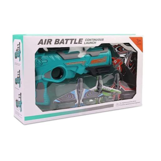 Dat Airplane Launcher Gun Toy with Foam Glider Planes