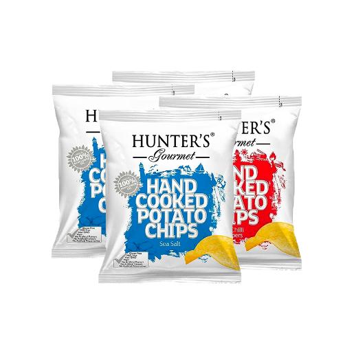 Hunter's Gourmet Hand Cooked Potato Chips Assorted 40g 4's