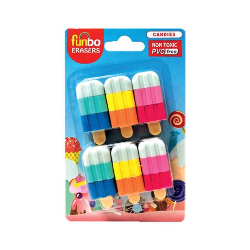 Funbo 3D Eraser In Blister Pack Candy
