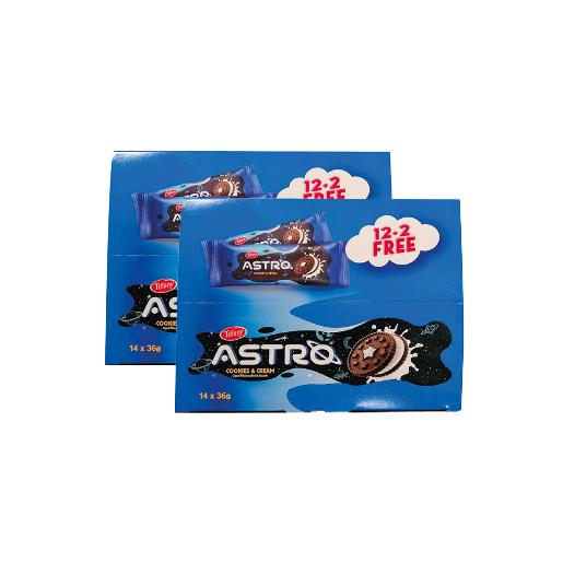 Tiffany Astro Cookies and Cream 36g 12+2 2pcs