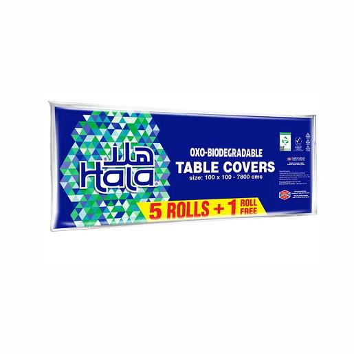 Hala Table Cover Biodegradable 100x100cm 13sheets 5+1 Rolls