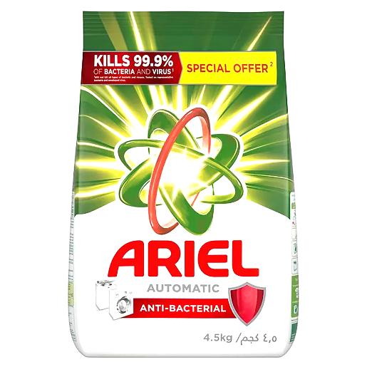 Ariel Washing Powder Front Load +48H Antibacterial 4.5kg