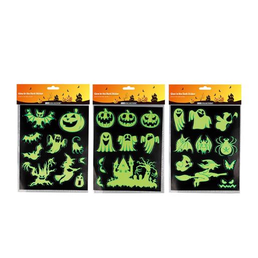 Trishi Halloween Glow in Dark Sticker 8s Assorted