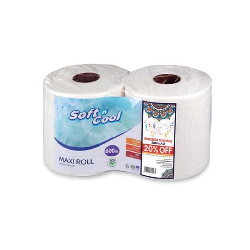 Soft N Cool Maxi Paper Roll 2pc X 300mtr