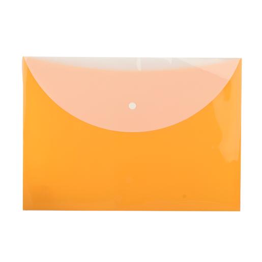 Psi Clear Bag A4 With2Pocket Orange