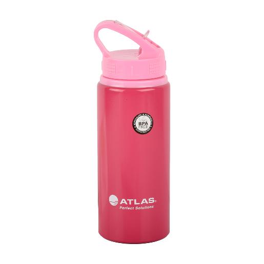 Atlas Water Bottle Aluminium Pink0.6L