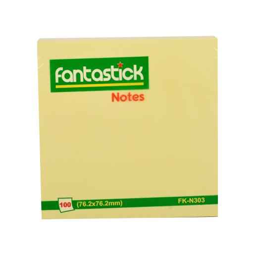 Fantastick Stick Notes3x3"Yellow FK-N303