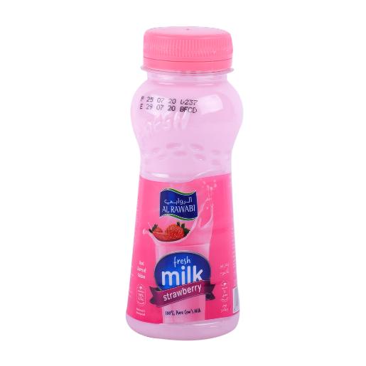 Al Rawabi Fresh Milk Strawberry 200ml