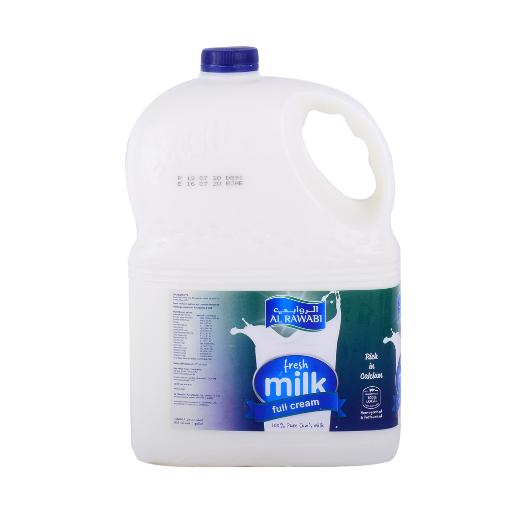 Al Rawabi Fresh Milk Full Fat 4Ltr
