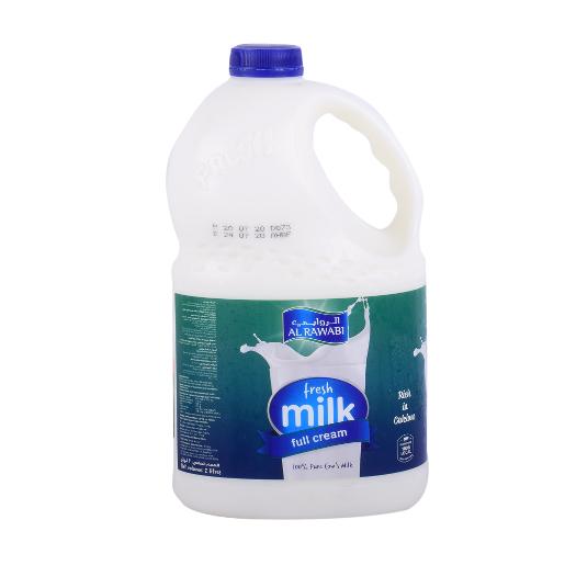 Al Rawabi Fresh Milk Full Fat 2Ltr