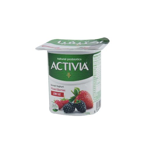 Activia Yoghurt Mixed Berry Low Fat 120g