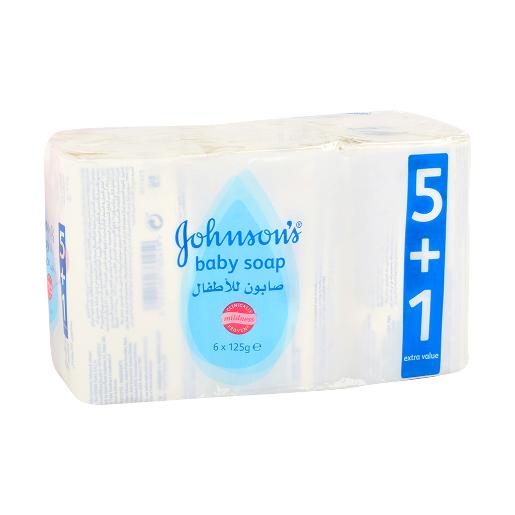 Johnson's Baby Soap Regular 6 x 125g