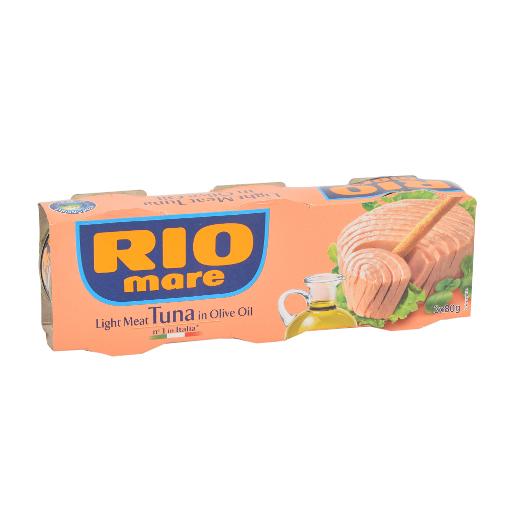 Rio Mare Light Meat Tuna In Olive Oil 3 x 80g