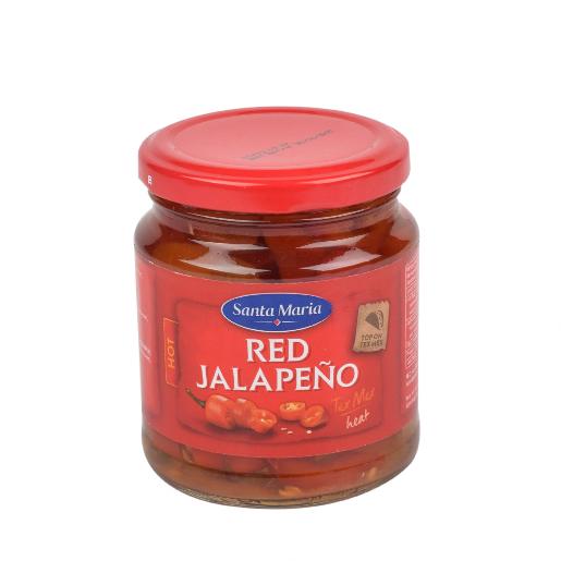 Santa Maria Jalapeno Pepper Sliced Red Hot 215g