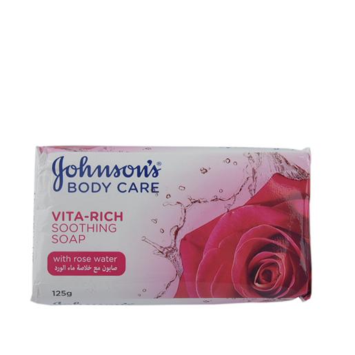 Johnson's Vita Rich Soothing Soap Rose Water 125g