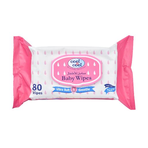 Cool & Cool Baby Wipes Ultra Soft & Gentle 80pcs