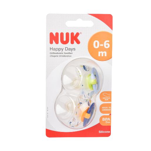 Nuk Happy Days Soother 0-6M 2pcs