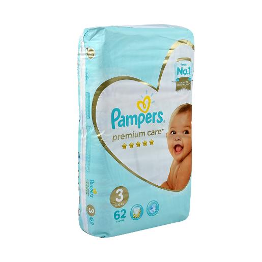 Pampers Diapers Premium Size 3 6-10kg  62pcs