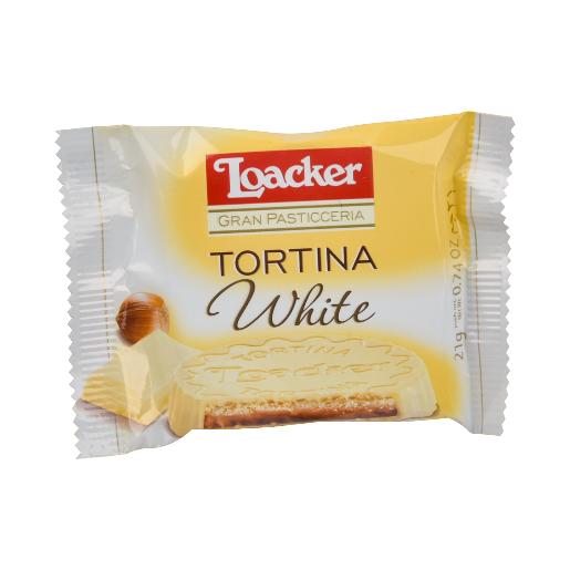 Loacker Wafer Biscuit Tortina White 21g