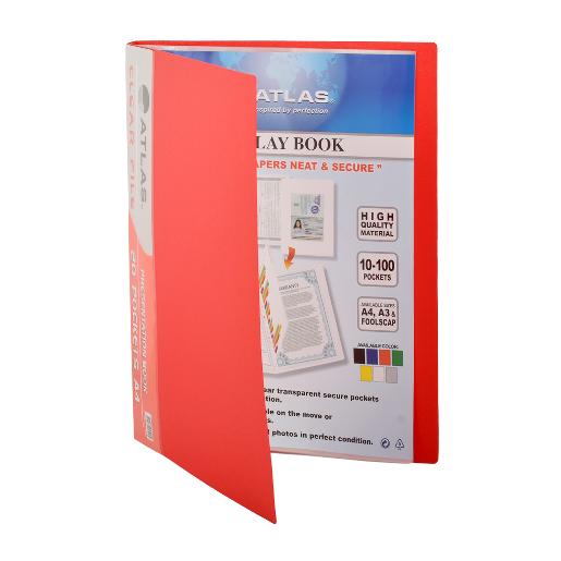 Atlas Clear File A4 20 Pocket Assorted