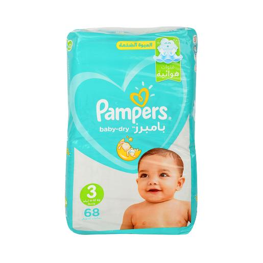 Pampers Diapers #3 Jumbo Medium 68's