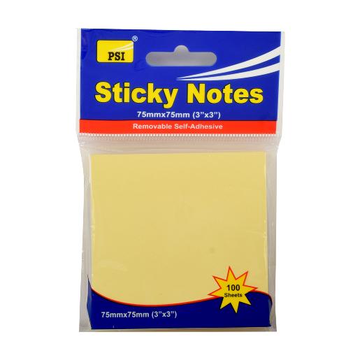 Psi Sticky Note Yellow 3x3 100Sheets