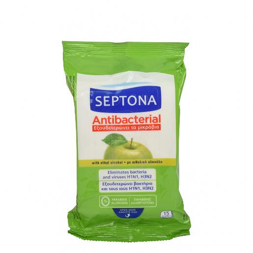Septona Refreshing Anti Bacterial Wet Napkins 15pcs