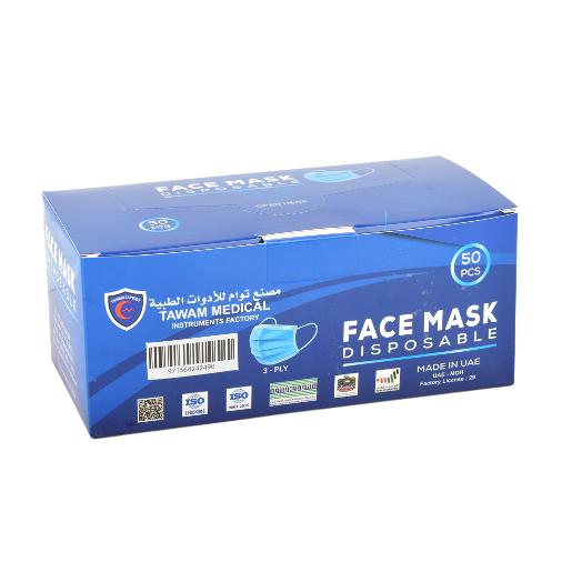 Tawam 3Ply Disposable Face Mask 50's