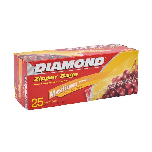 Diamond Storage Zipper Bags Medium 25pcs