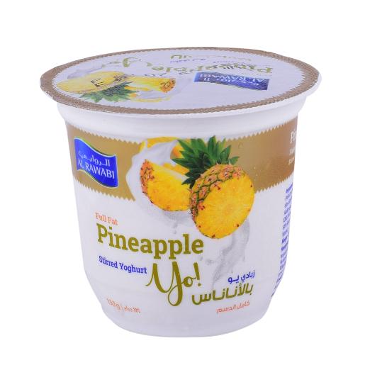 Al Rawabi Stirred Yoghurt Pineapple 130g
