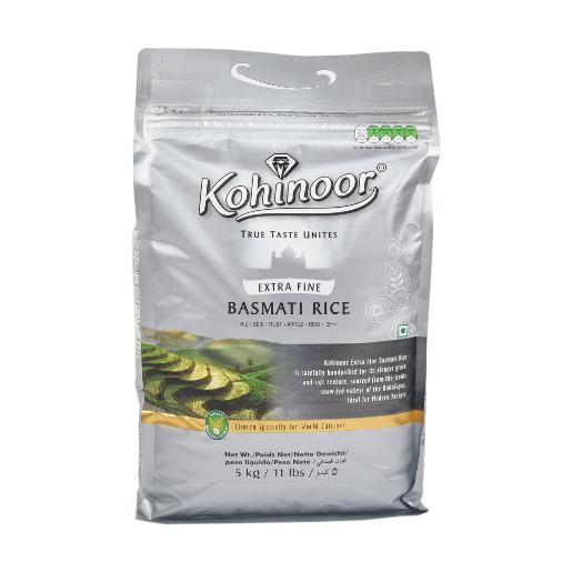 Kohinoor Indian Basmati Rice Silver XL 5Kg