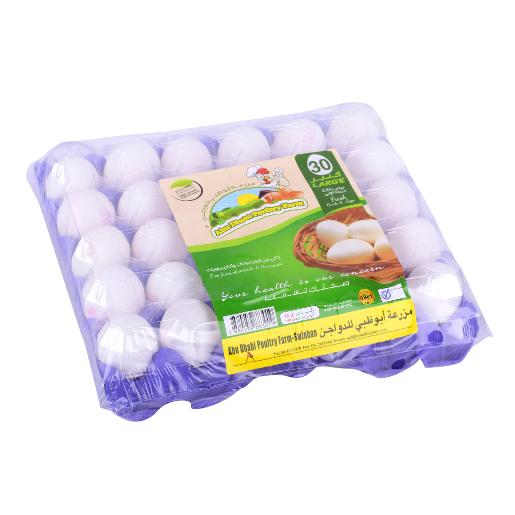 Abu Dhabi White Eggs Large 30pcs