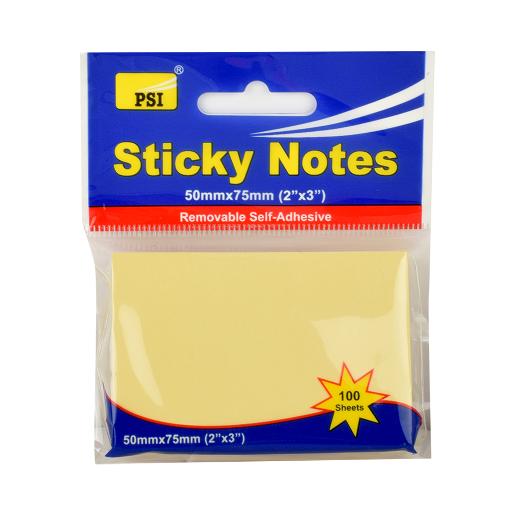 Psi Sticky Note Yellow 2x3 100Sheets