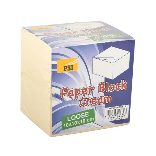 Psi Cream Color Paper Block 10x10x10CM