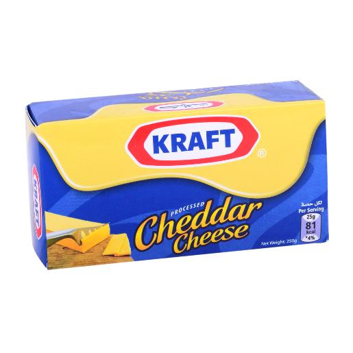 Kraft Cheddar Cheese Block 250g