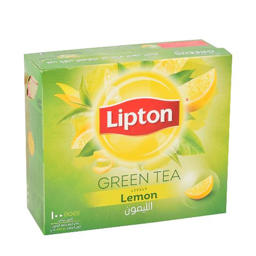 Lipton Clear Green Tea Bags Lemon 100 Bags