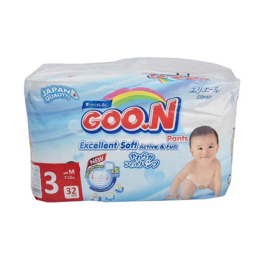 Goon Diapers Pants Size 3 7-12kg Medium32pcs