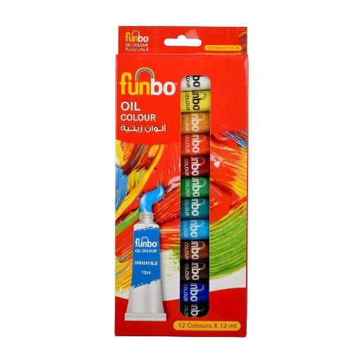 Funbo Oil Paint 12clrx12ml FO-OIL-1212