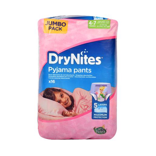 Dry Nites Pyjama Pants 17-30kg Girl 16pcs