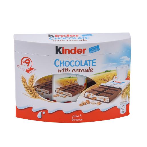 Ferrero Kinder Chocolate With Cereals 9 x 23g