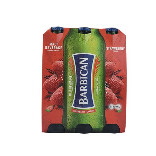 Barbican Strawberry Non Alcoholic Malt Beverage 6 x 330ml
