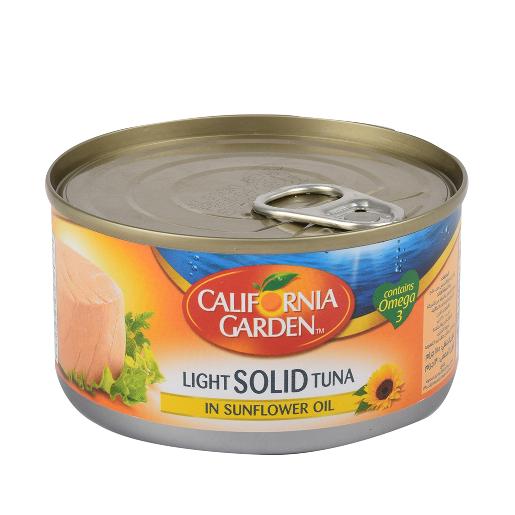 California Garden Light Solid Tuna In Sunflower Oil 185g