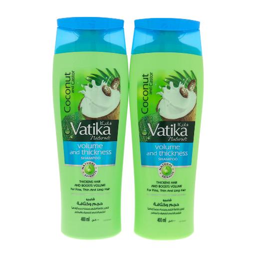 Dabur Vatika Shampoo Volume & Thickness 2 x 400ml