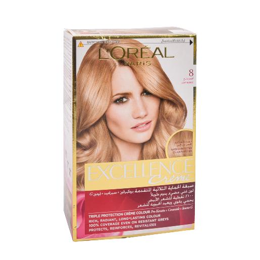 Hair Color Excellence#8 Light Blonde