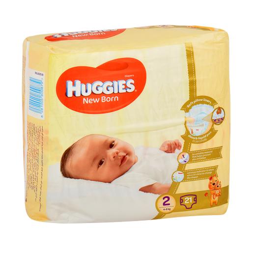Huggies New Born Baby Diapers 2 4 - 6kg 21pcs