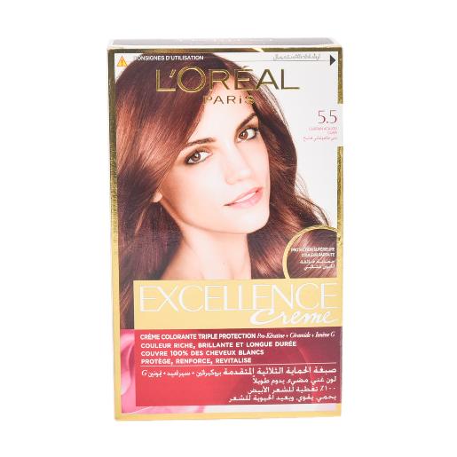 Loreal Hair Color 5.5 Excellence Light Mahogany Brown