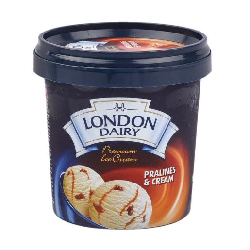 London Dairy Ice Cream Pralines & Cream 125ml