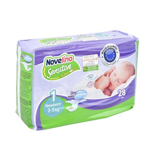 Novellino Diapers Sensitive #1 Newborn 28pcs