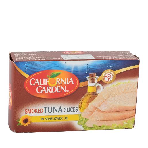 California Garden Smoked Tuna Slices In Sunflower Oil 120g