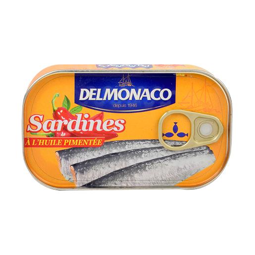 Delmonaco Sardines In Vegetable Oil Spicy 125g